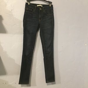 Kancan dark wash skinny jeans